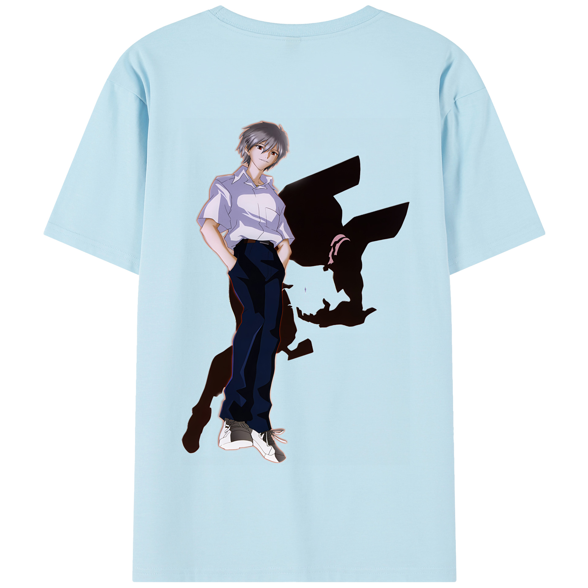 （画像用） EVA 新世紀エヴァンゲリオン 綿100％半袖Tシャツ（背面プリント）
